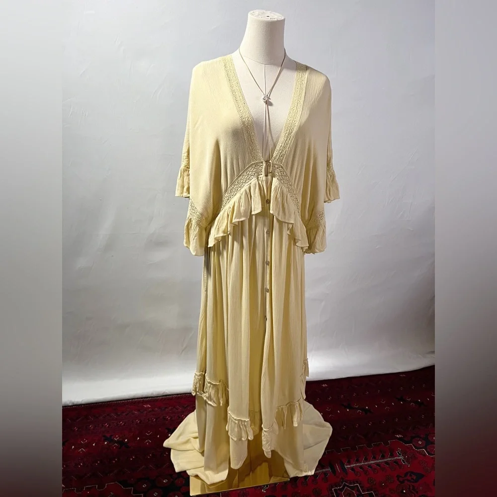 Free People Paradiso Maxi Dress XS Oversized - Picture 1 of 5